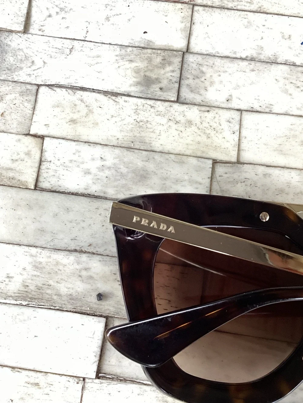 Prada Cinema SPR 09Q Brown Tortoise Sunglasses Designer Frames